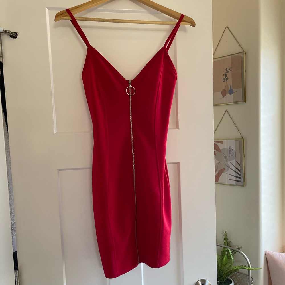 red dress